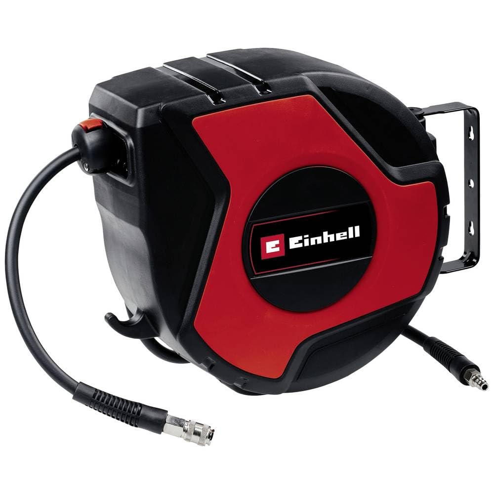 Einhell TC-PH 150 Compressed Air Hose Reel (Hose Length 15 m + 1.5 m Connection Hose, Hose Inner Diameter 9 mm, Max. Operating Pressure 16 Bar,