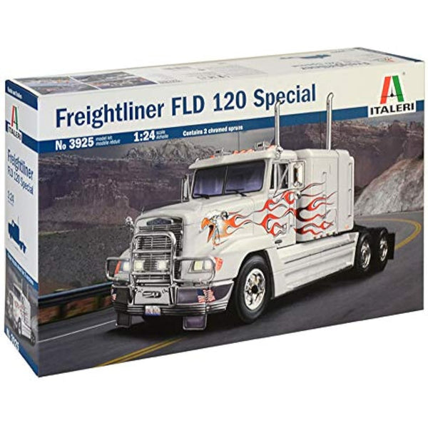 ITALERI 3925S 1:24 Freightliner FLD 120 (Classic), Stand Model Making, Crafts, Hobby, Gluing, Plastic Construction Kit, Unvarnished