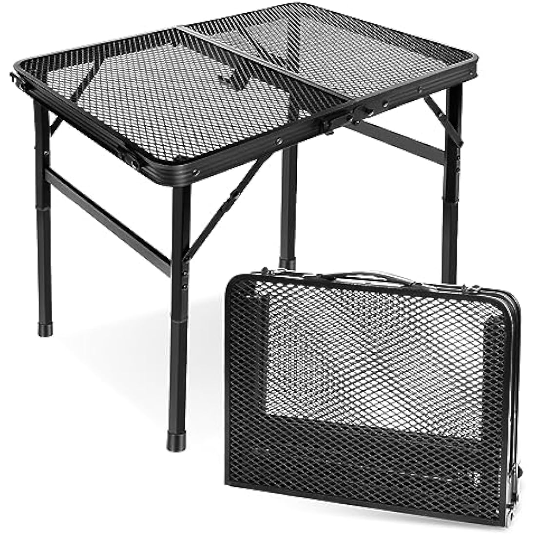 E EASTSTORM Camping BBQ Table Outdoor Folding Picnic Table 23.6”x 15.7”- Portable, Compact & Foldable for Easy Storage - Great for Picnic, Garden, Patio, Dining, Party, Market