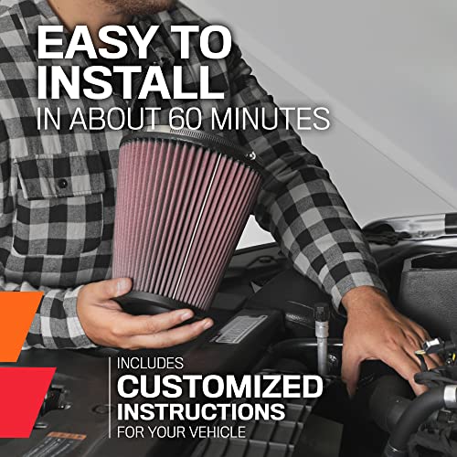 K&N 57-3514 Washable and Reusable Car Performance Intake Kit