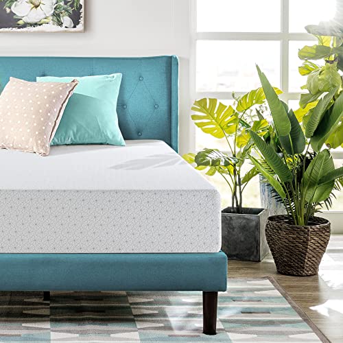 ZINUS Single Mattress - Memory Foam - 90x190cm/3x6ft - Height 13cm/5in - Medium Firmness - Orthopaedic Support with Comfort foam - Green tea Designed in UK standards