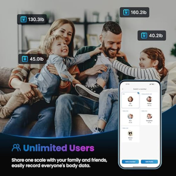 RENPHO Weighing Scales for Body Weight, Smart Bathroom Scales with High Precision Sensors, Weight Scale with App 13 Body Composition Analyzer Track Monitor for BMI, Muscle Mass, Elis 1