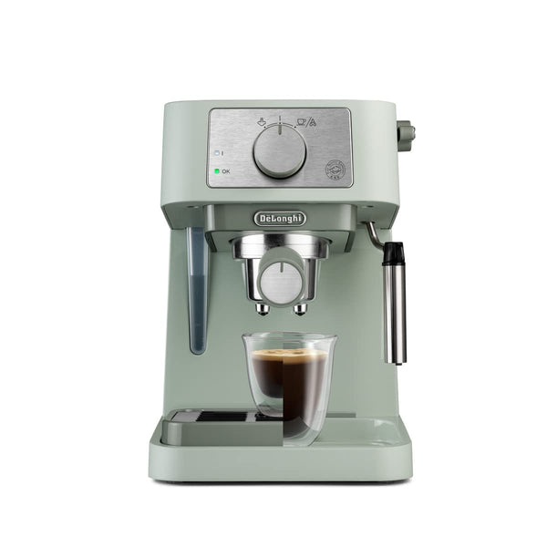 De'Longhi Manual Coffee Machine Stilosa EC260.CR, 15 Bar Pressure, Cappuccino System, Automatic Switch-Off, Compatible with ESE pods, 2 Level Tray, Capacity 1L Cream