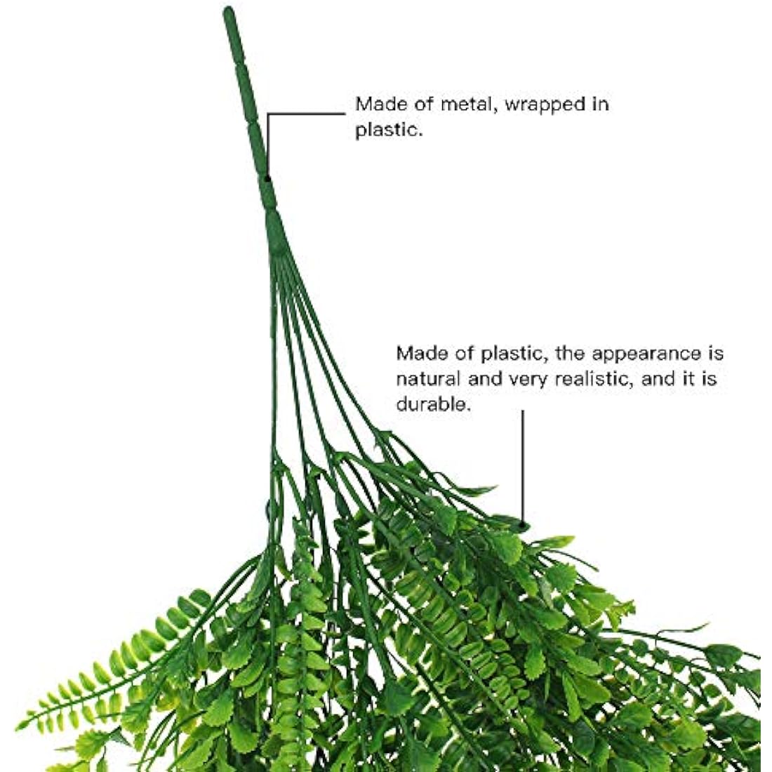 DXLing 2 Pieces 80cm Fake Ferns Plants Artificial Ivy Garland Fake Boston Ferns Persian Rattan Artificial Hanging Plants Faux Plants Artificial Hanging Vines Plant for Home Wall Wedding Decoration