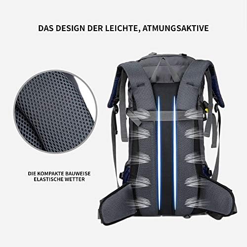 free knight 60L Waterproof Backpack, Ultralight Packable Climbing Fishing Travel Backpack Daypack, Handy Foldable Camping Outdoor Backpack Bag with Rain Cover