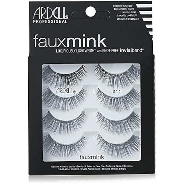 Ardell Faux Minx 811 False Lashes, Pack of 4