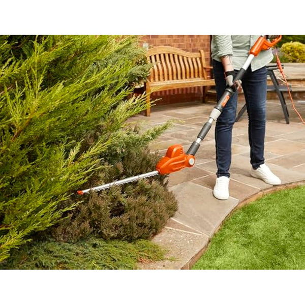 Flymo EasiCut Reach 480 Electric Hedge Trimmer, Orange