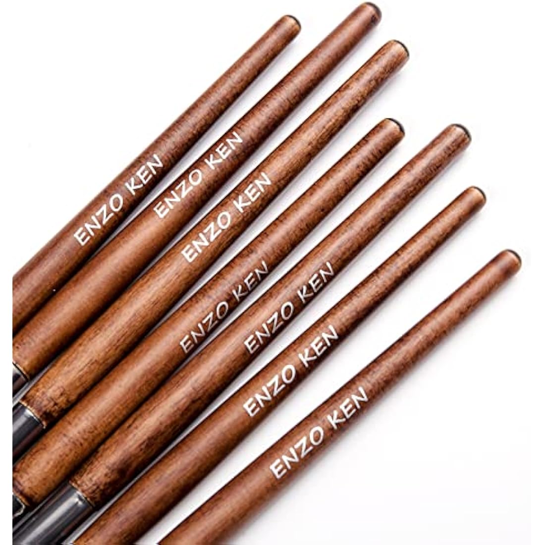 ENZO KEN Natural Pony Hair Eye Shadow Brush Set, Small Eyeshadow Brushes Set, Eye Makeup Brushes Set Professional, Small Nose Contour Brush, Angled Eyeshadow Brush, Eyeshadow Blending Brushes