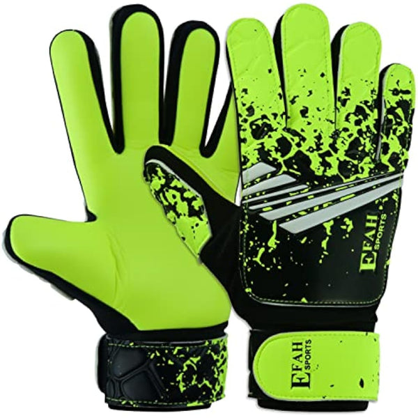 EFAH SPORTS Football Goalkeeper Gloves For Boys kids Children Youth Soccer Goalie Glove with Super Grip Palms