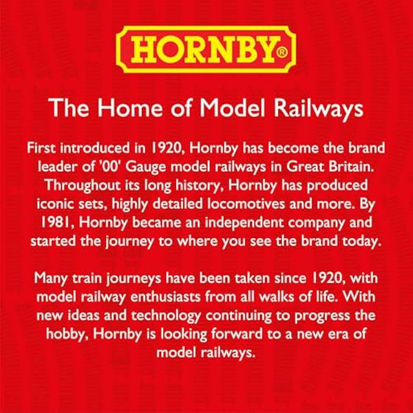Hornby Train Set - R1270M Valley Drifter Analogue OO Gauge Locomotives Model Railway Train Sets, Starter Electric Model Train Kits - Steam Engine Model Building Kits, 1:76 Scale Model Train Gifts