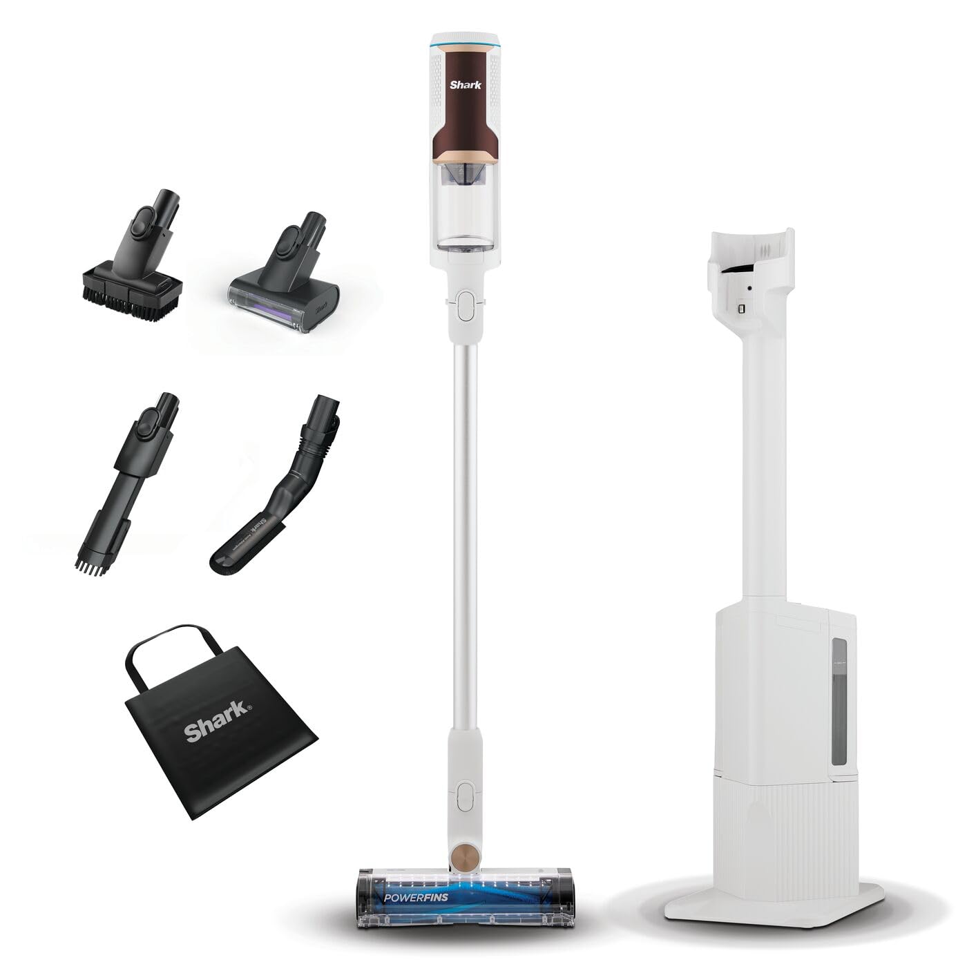 Shark PowerDetect Cordless Vacuum Cleaner, DuoClean Detect, Reverse Clean, Anti Hair Wrap Plus, Lightweight, 70 Min Runtime, Pet, Crevice & Multi-Surface Tools, Flexible, Handheld Mode, Grey IP1251UKT