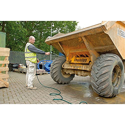 Draper 30m Garden Watering Hose and Spray Gun Kit | Reinforced with Polyester Yarn 12 mm Hose Pipe | 2mm Thickness Heavy Duty PVC Gardening Hose |