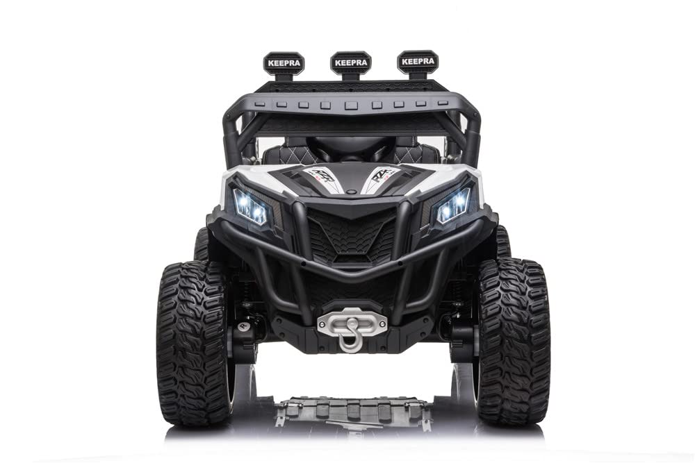 RZR Turbo UTV-MX-ii *2 SEATER* 24V 4x Motors 4x4 Electric Kids Ride On Car (White)