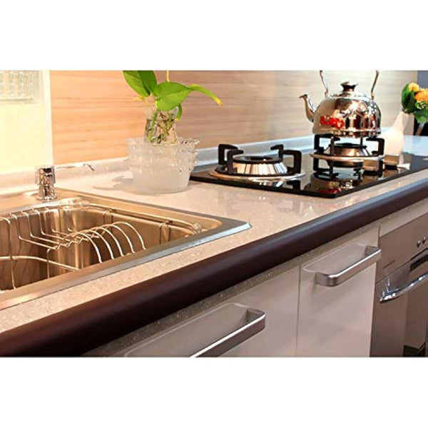 M2cbridge L Shape Extra Thick Furniture Table Edge Protectors Foam Baby Safety Bumper Guard 2 M (wood)