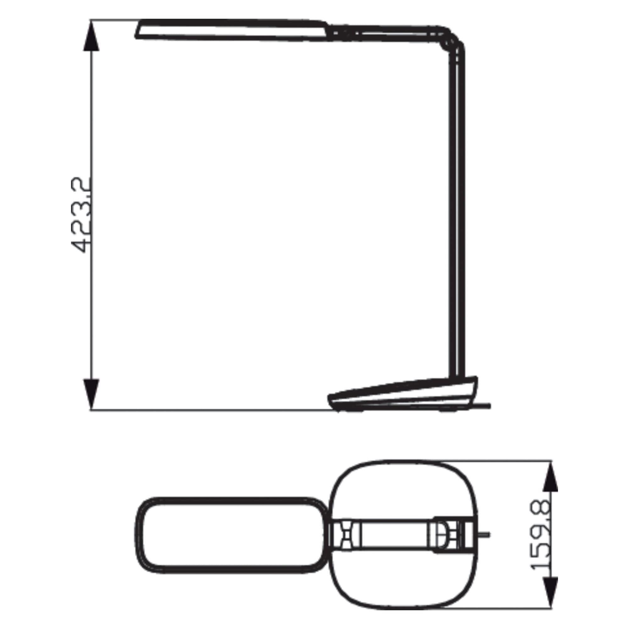 Philips LED RobotPlus Desk Lamp 14W Light [Cool White - White] for Home Indoor Lighting, Reading, Study, Office and Work.