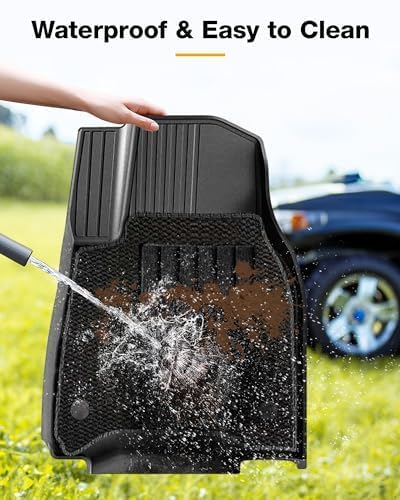 3W 9 Piece Set Floor Mats & Boot Liner & Seat Back Cover Fit for Tesla Model Y 2021-2024, All Weather Dog Friendly TPE Car Mats Anti-slip Heavy Duty Tesla Accessories (Not for Model Y Juniper)