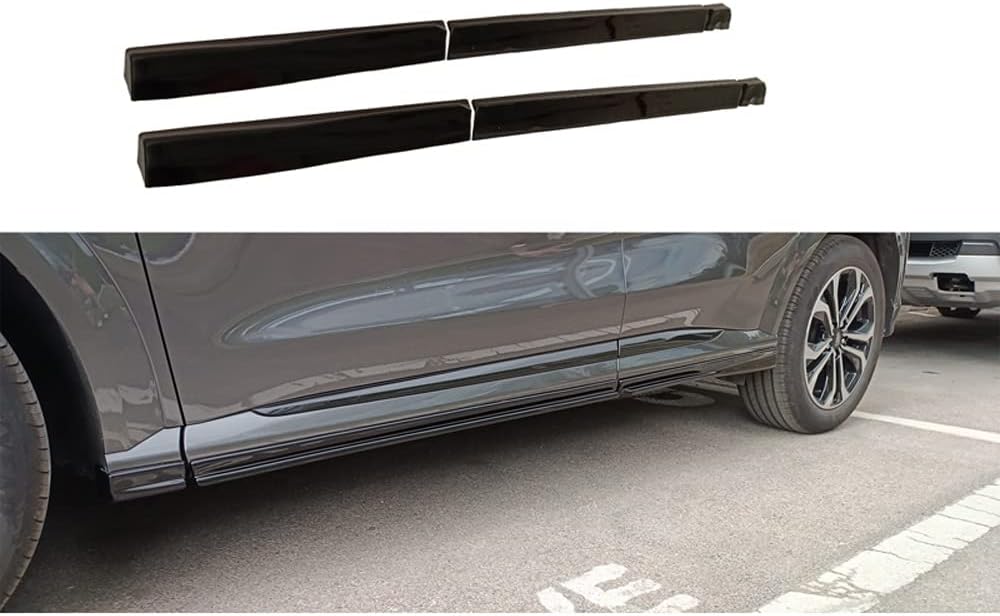 Motordrome Set side skirts compatible with Ford Puma ST-Line 2019- (ABS Glossy black)