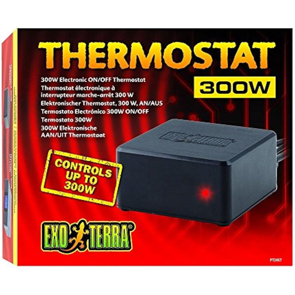 Exo Terra Reptile Electronic On/Off Thermostat, 300 W,300 W