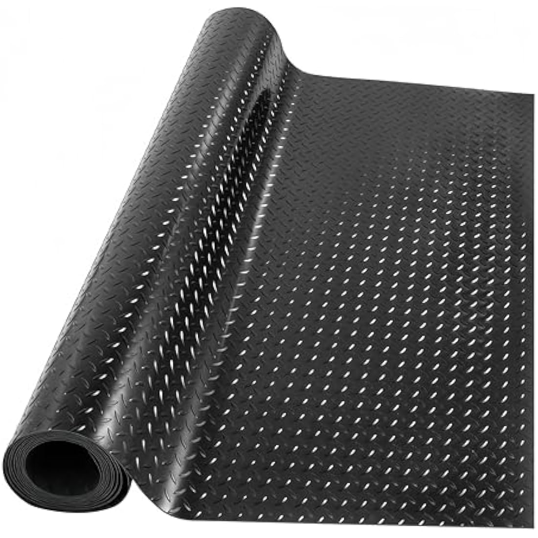 ybaymy Garage Floor Mats, 1 X 5m Waterproof Garage Flooring Matting, Heavy Duty Anti Slip Rubber Mat, Commercial Rubber Matting Roll for Workbench, Kitchen, Gym, Shed Flooring, Van Flooring