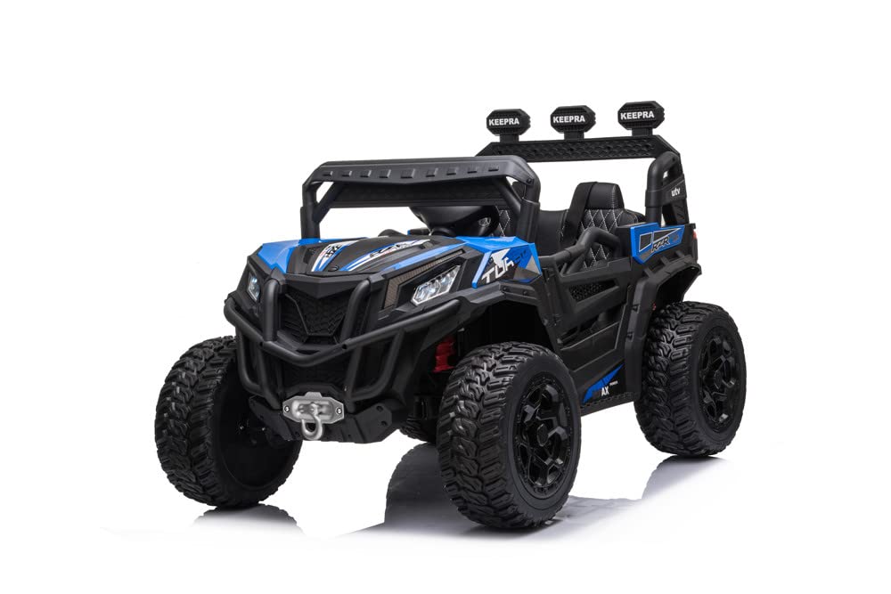 RZR Turbo UTV-MX-ii *2 SEATER* 24V 4x Motors 4x4 Electric Kids Ride On Car (White)
