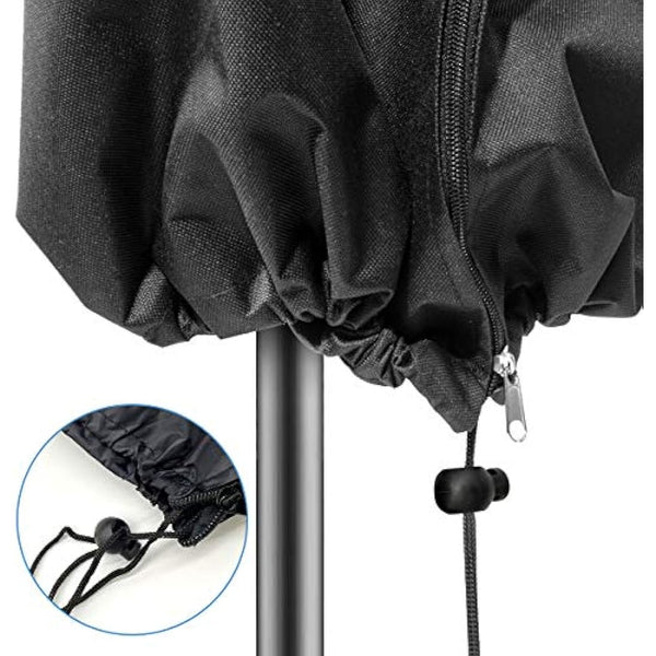 Parasol Cover, Waterproof, Windproof, Heavy Duty Rip Proof 210D Oxford Fabric Extra Large Cantilever Umbrella Cover with Zip (265 x 40/70 / 50 cm) - Black
