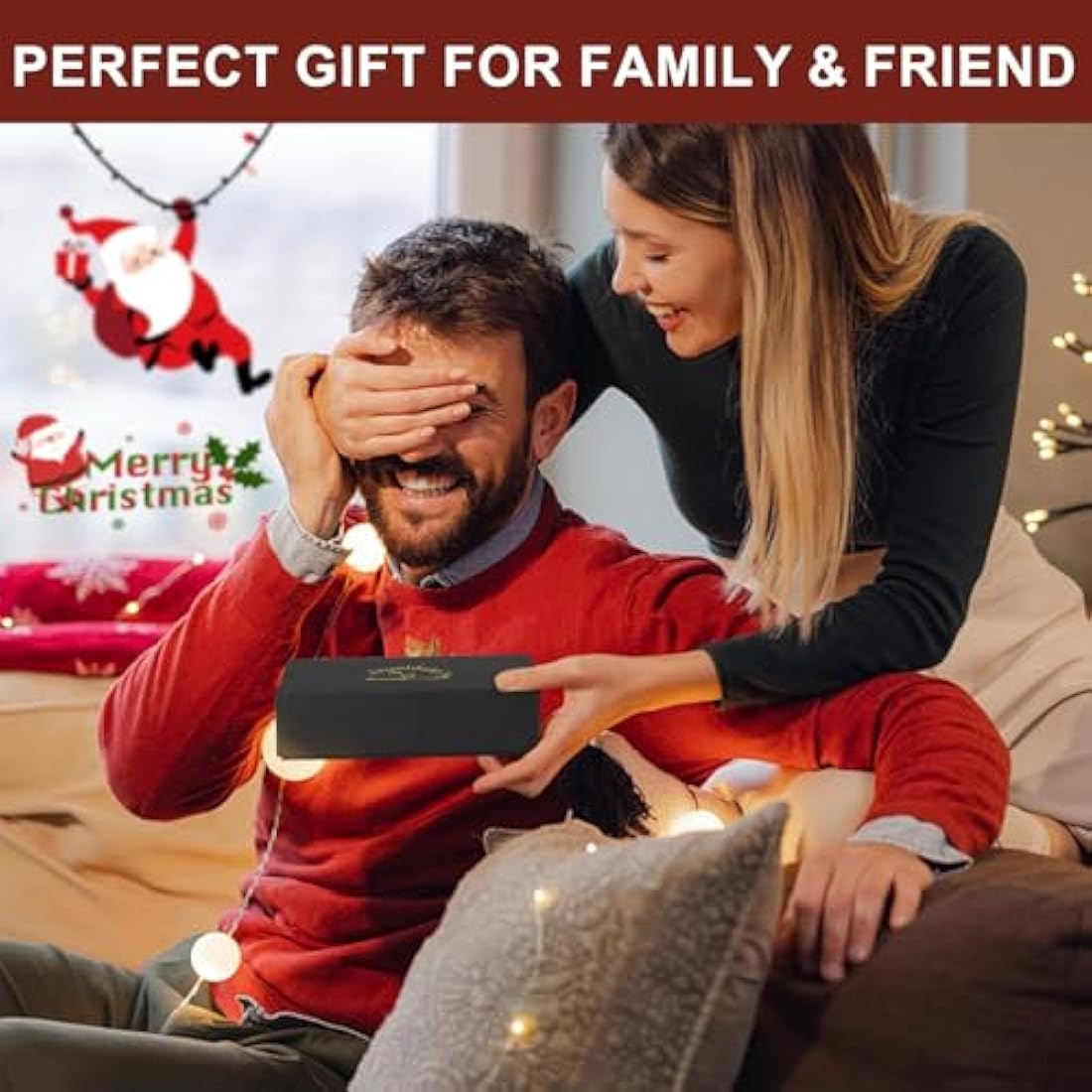 Joyoldelf Handmade Tobacco Pipe Set - Creative Smoking Pipe with Flat Bottom, Pipe Starter Kit for Beginner with Gift Box and Accessories