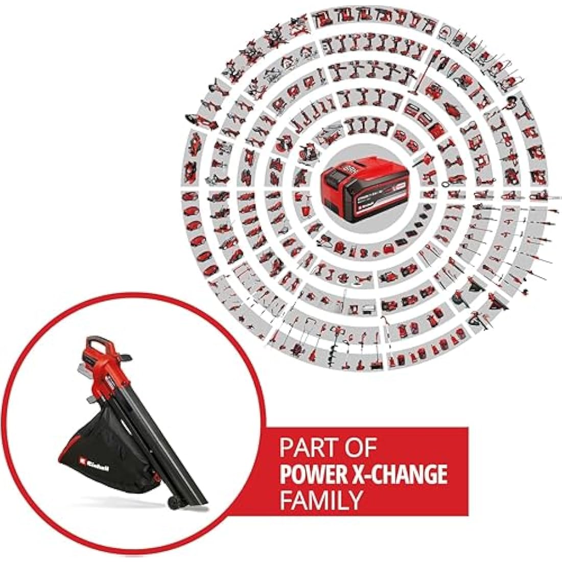 Einhell VENTURRO 18/210 Power X-Change 18V Cordless Leaf Blower And Vacuum | Outdoor Air Blower And Garden Vacuum With 10:1 Shredding Function - Batteries & Charger Not Included