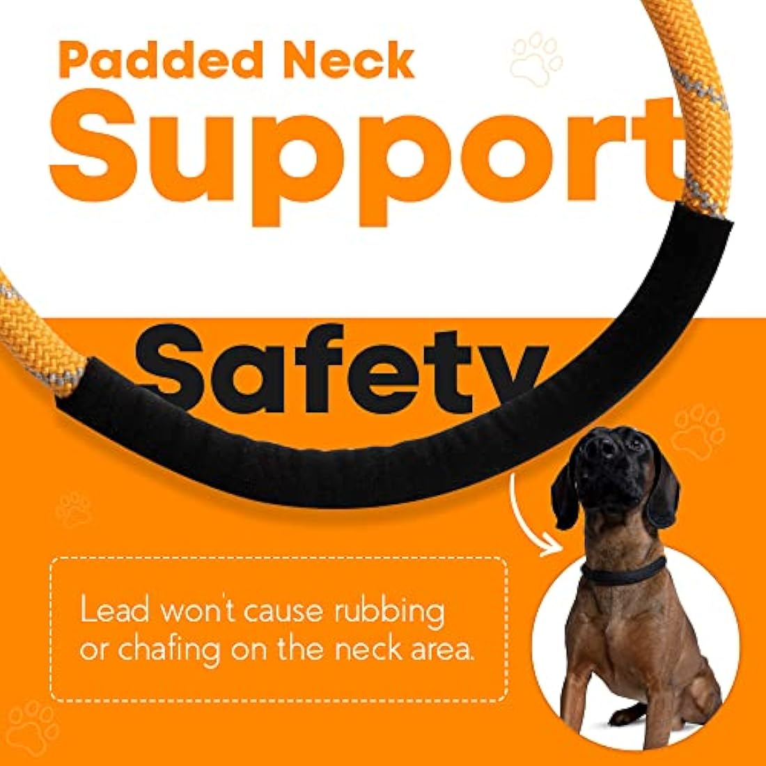Total Pet Slip Lead For Dogs - Rope Anti Pull Dog & Puppy Training Lead with Neck Padding - 1.8 Metre, One Size Fits All, No Collar Required