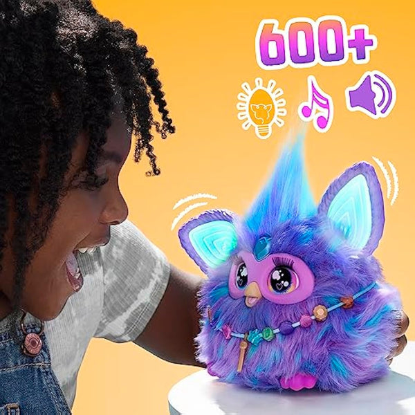 Furby Viola, giocattolo di peluche interattivo - Versione Italiana