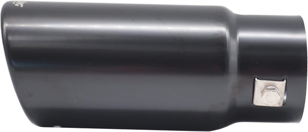 Simoni Racing TRX/01N Universal Stainless Steel Double Round Exhaust Terminal, Black