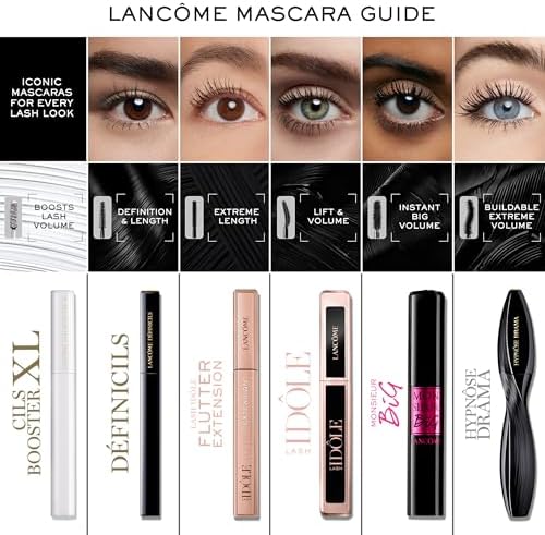 Lancôme Lash Idôle Lash-Lifting & Volumising Waterproof Mascara, Black Mascara for Instant Volume, Length & Lift, Smudge Proof & Up To 24H Wear
