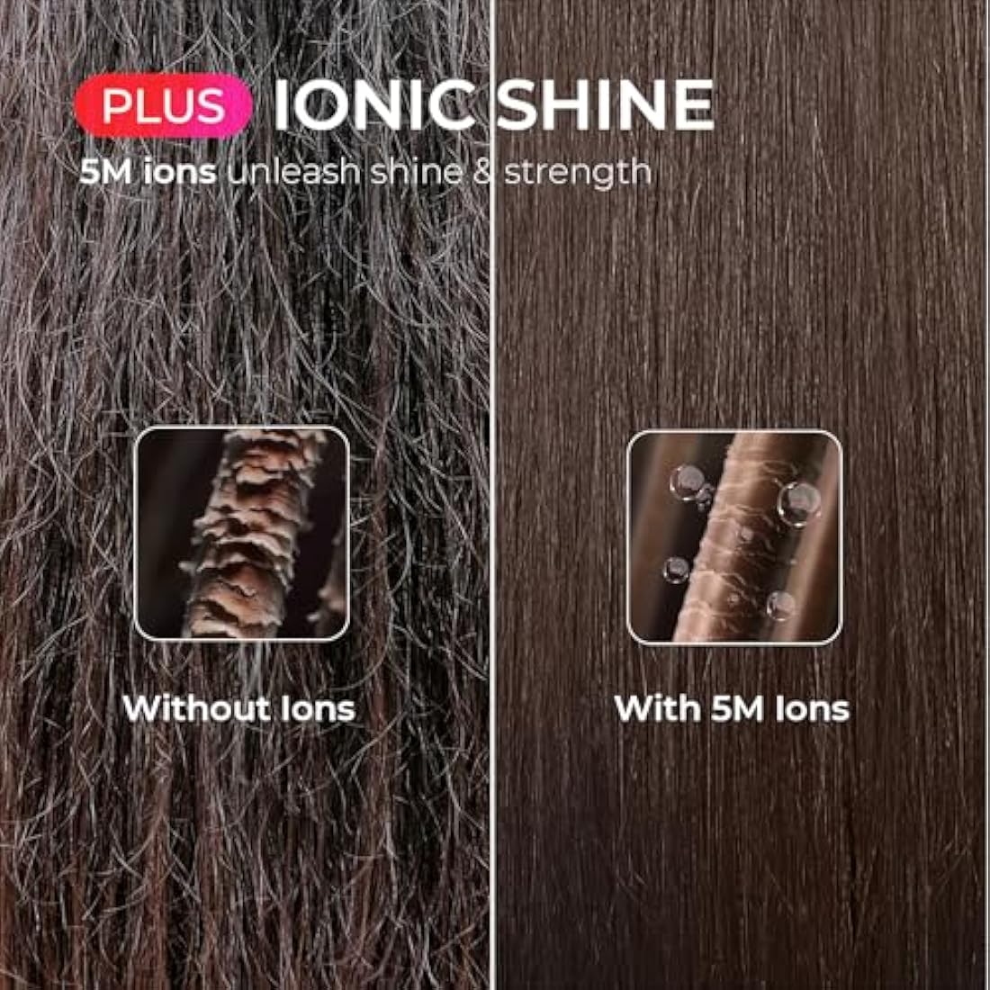 TYMO Hair Straightener Comb Plus - Hair Straightening Brush & Iron with Nano Titanium Coating for Even Heat, 9 Temperature Settings & LED Screen, Professional Hair Tools for Styling