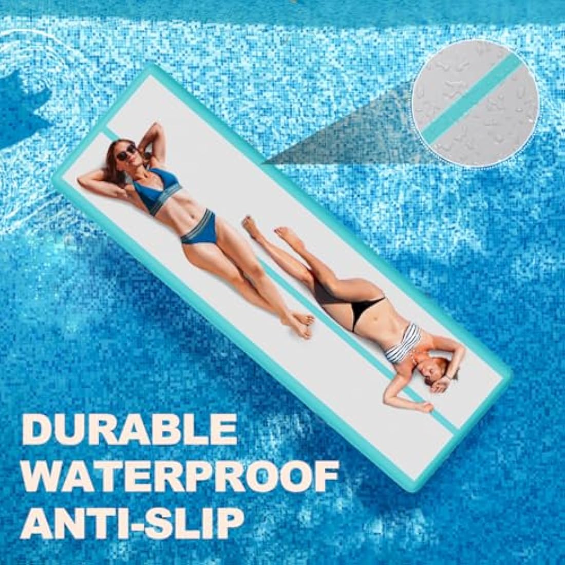 Inflatable Tumbling Gym Mat 10cm/20cm high 2M/3/4M/5M/6M/7M/8M/9M/10M/11M/12M Inflatable Air Gymnastics Mat Training Mats Gymnastics tumbling mat with Air Pump