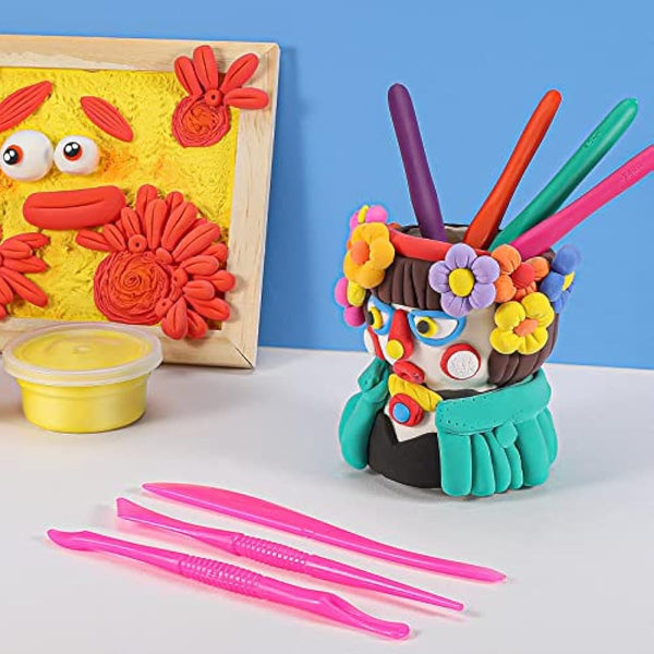 iFergoo Magic Clay 24 Colours Modelling Clay DIY Creative Modelling Dough Modelling Clay Tools