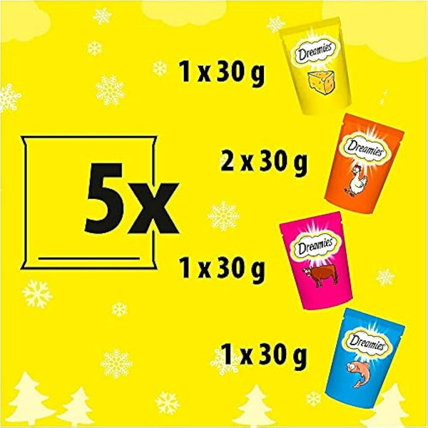 Dreamies Christmas Stocking Cat Treats 130G