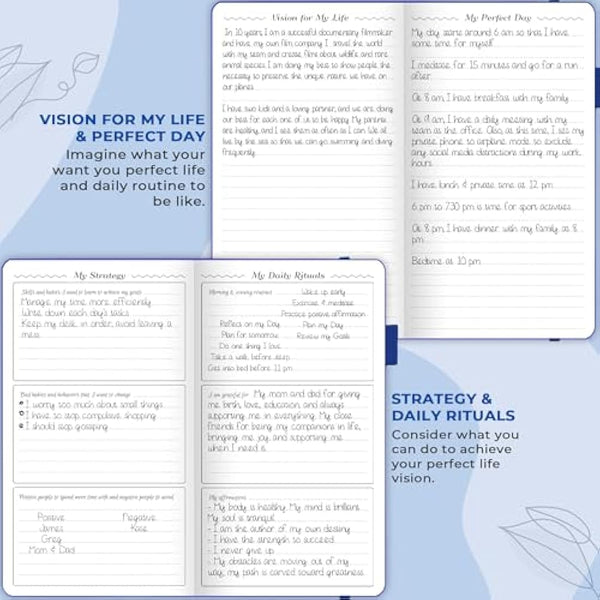 GoGirl Planner and Organizer for Women – Pocket Weekly Planner, Goals Journal & Agenda for Time Management & Productivity. Undated (Royal Blue)