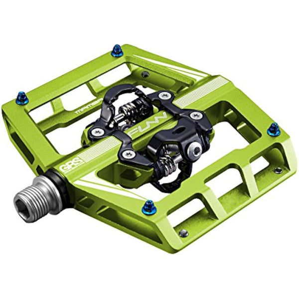 Funn Mamba Mountain Bike Clipless Pedals, Double Sided Clip Wide Platform MTB Pedals, Compatible with SPD Cleats, 9/16-Inch CrMo Axle Bicycle Pedals for MTB/BMX/Gravel Cycling