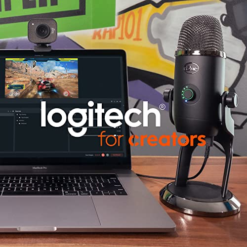 Logitech StreamCam – Live Streaming Webcam for Youtube and Twitch, Full 1080p HD 60fps, USB-C Connection, AI-enabled Facial Tracking, Auto Focus, Vertical Video - GRAPHITE