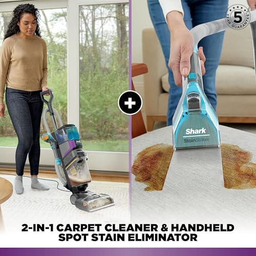 Shark CarpetXpert HairPro Pet Carpet Cleaner with Anti-Clog, Anti-Clump, Anti-Tangle, Removes Stains & Odours from Carpets & Rugs, Includes Deep Clean Pet Formula, 1000W, EX220UK