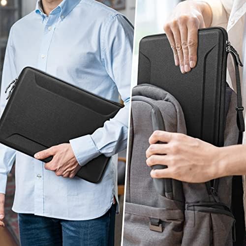 FINPAC Protective Laptop Hard Shell Sleeve Case for 13.6-inch MacBook Air M3/A3113 2024 M2/A2681 2022, Macbook Pro 14 2024-2021, 13.3" MacBook, Shockproof Carrying Bag Cover for 11" iPad Pro/Air 2024,