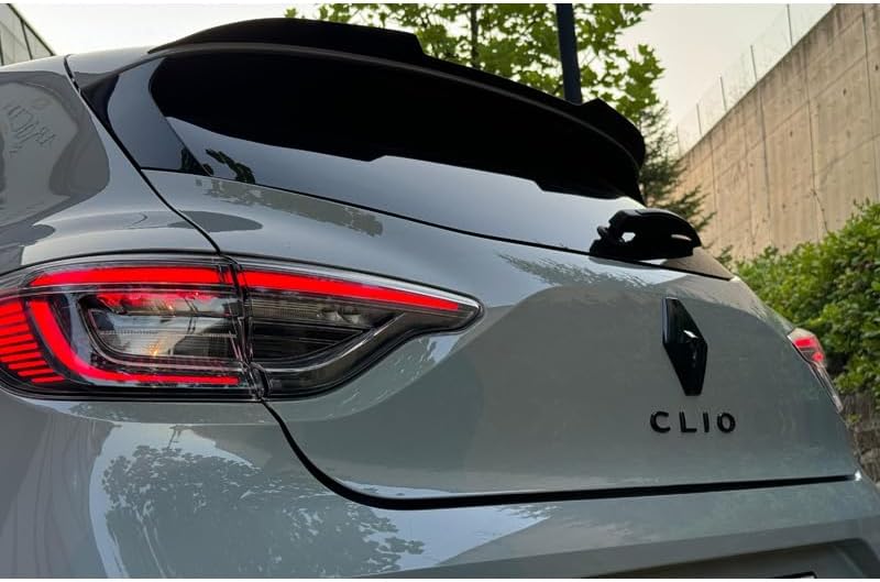 Oneway Roof Spoiler (Cap) compatible with Renault Clio V Facelift 2023- - Gloss black