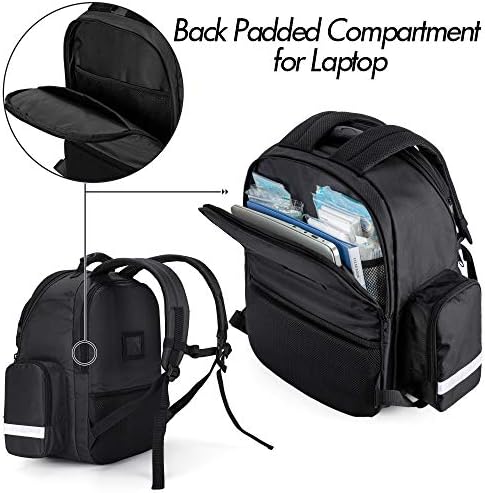 Trunab First Responder Bag Trauma Backpack Empty, Medical Emergency Kits Storage Jump Bag Pack for EMT, EMS, Police, Firefighters, Safety Officers - Patented Design