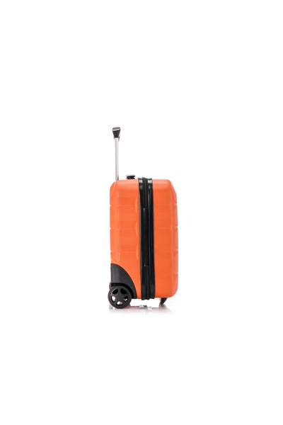 ATX Luggage Suitcase Large on 4 Dual Spinner Wheels Super Lightweight ABS Hard Shell Hold Check in with Built-in TSA Lock (Orange, 110 Liter)