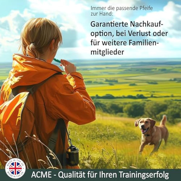 ACME dog whistle no. 211.5 with whistle strap | Original from England | Ideal for dog training | Food-Grade ABS Material | Standardized frequency | Loud and far-reaching