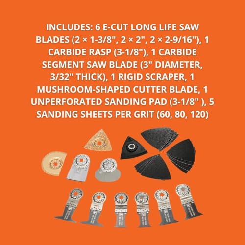 FEIN Multitool Blades, Best of StarLock Renovation Multi-Tool Accessory Set - 26 Piece Set - Pack In Sturdy Storage Case, Easy To Storage - 35222967060