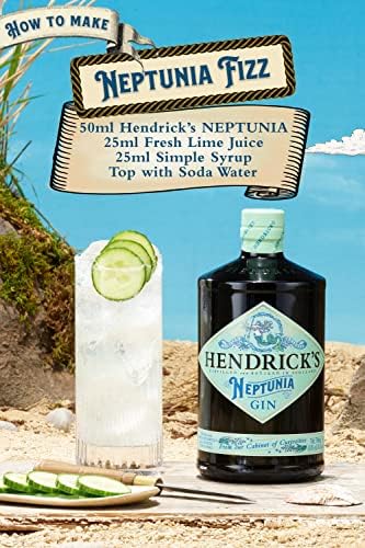Hendrick’s Neptunia Gin, 70cl – An Exquisite Gin Gift For A Friend, Family or Colleague