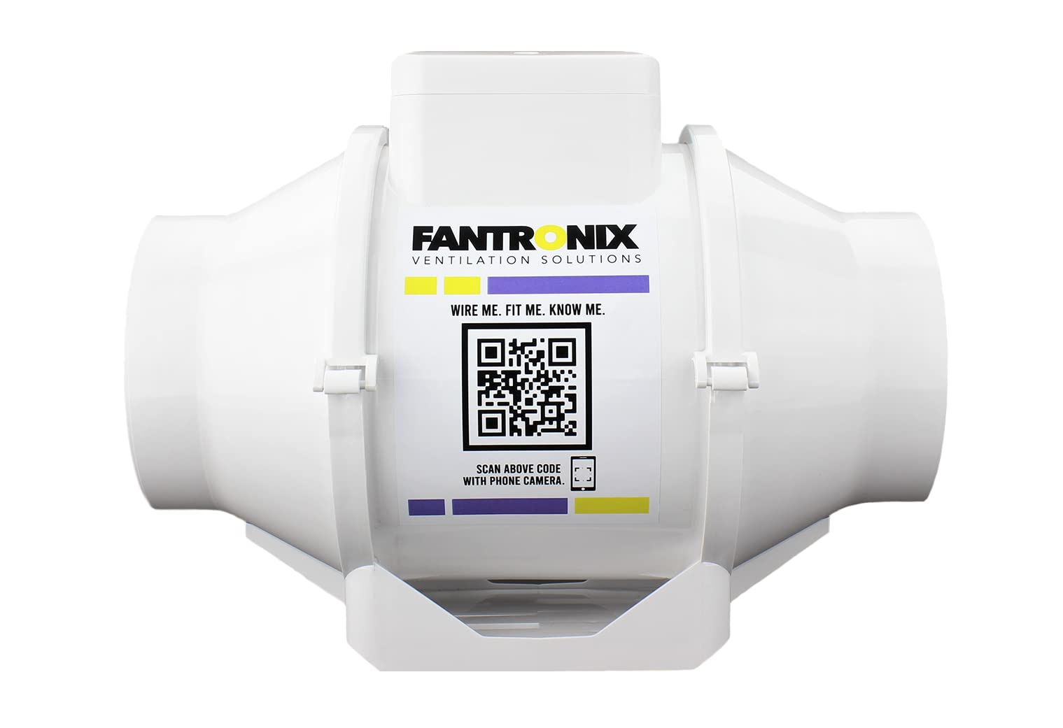 Fantronix 4 inch (100 mm) dia Universal Quiet Operation Inline Bathroom Fan Intake Hydroponic Shower Duct Ventilation Fan for hydroponics Room