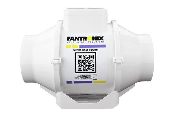 Fantronix 4 inch (100 mm) dia Universal Quiet Operation Inline Bathroom Fan Intake Hydroponic Shower Duct Ventilation Fan for hydroponics Room