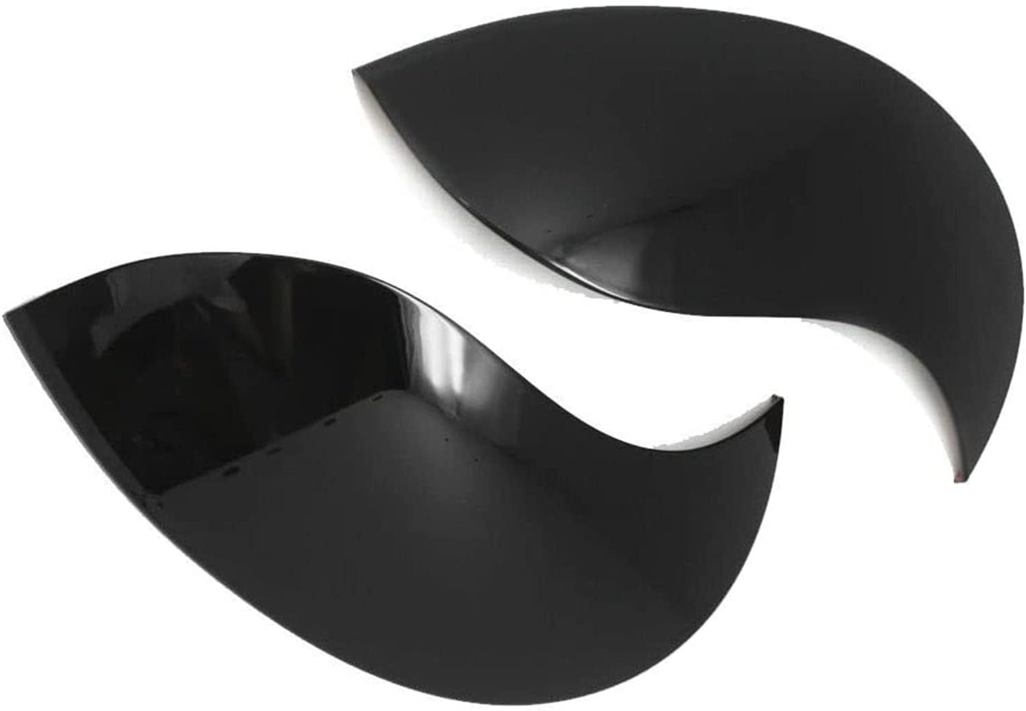 Gazoz Performance Aggressive Headlights Eyebrows Eyelids Cover - Headlamp Eyebrow Eyelid Decoration - Gloss Black ABS Headlight Cover for 14-21 F55 F56 F57