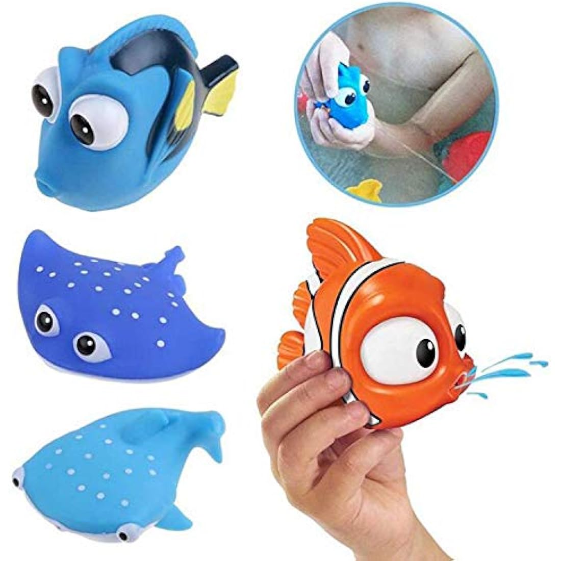 Finding Dory Nemo Bath Squirters Bath Toys for Baby &Toddler Toys Shower and Swimming 6Pcs